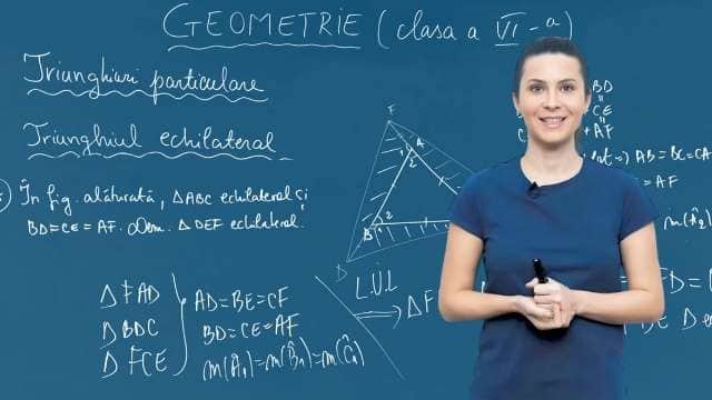 Triunghiuri particulare - triunghiul echilateral - P4