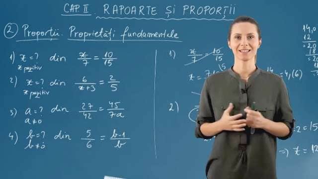 Proporții; proprietatea fundamentală a proporțiilor
