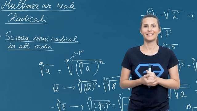 Scrierea unui radical in alt ordin