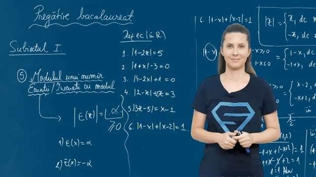 Modulul unui număr. Ecuații / Inecuații cu modul - p2