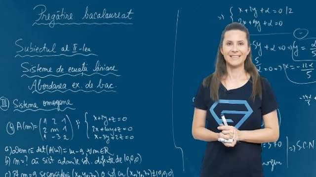 Sisteme de ecuații liniare. Sisteme omogene - P2