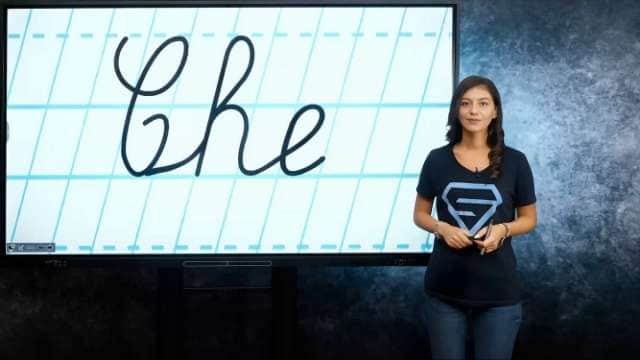 Scriem de mână grupul de litere Che