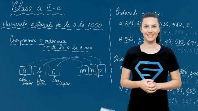 Compararea numerelor de la 0 la 1000