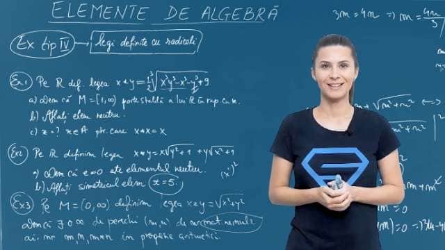 Exerciții de tip IV - legi de definitie cu radicali