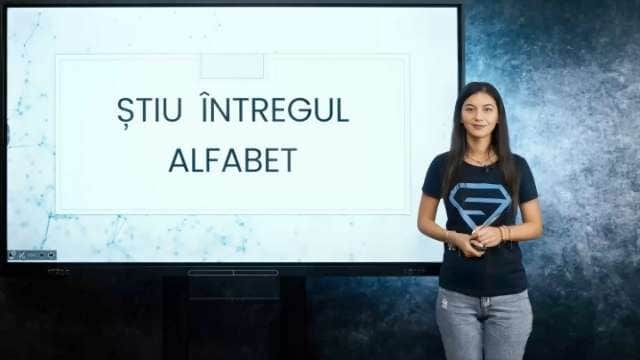 Știu întregul alfabet