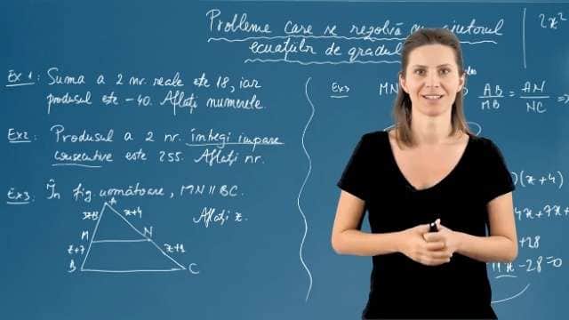 Probleme care se rezolvă cu ajutorul ecuațiilor de gradul 2