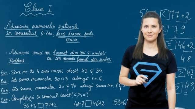 Adunarea unui număr format din zeci și unități cu un număr din unități - fără trecere peste ordin
