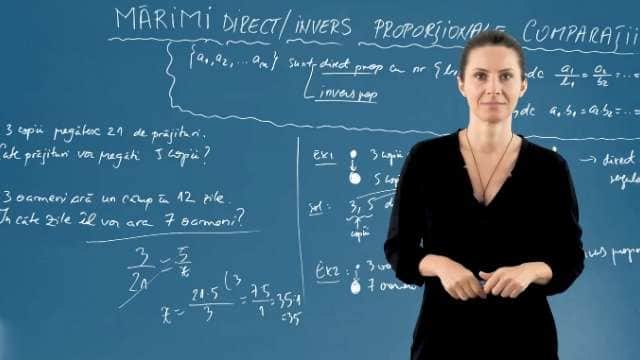 Mărimi direct/invers proporționale - Comparații