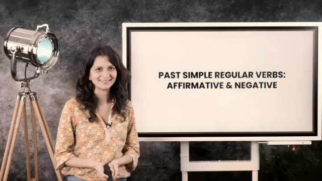Past simple regular - affirmative and negative