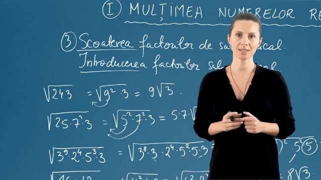 Scoaterea factorilor de sub radical. Introducerea factorilor sub radical