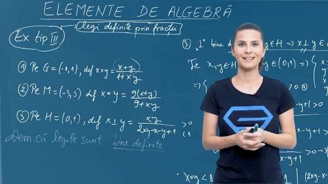 Exerciții de tip III - legi definite prin fracții