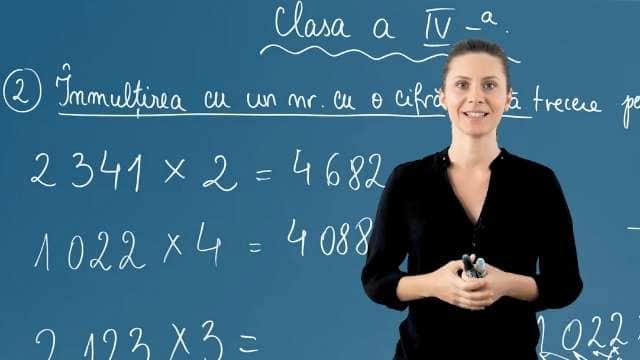 Înmulțirea cu un nr. cu o cifră, fără trecere peste ordin