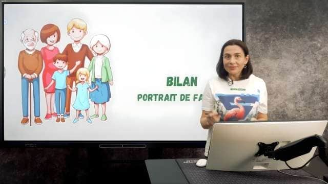 Bilan. Portrait de famille. Les adjectifs qualificatifs. Les adjectifs possessifs