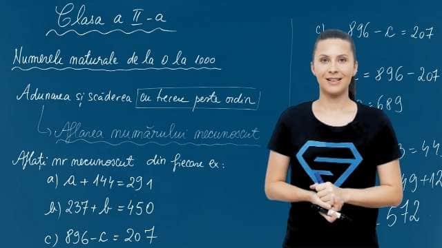 Aflarea numărului necunoscut