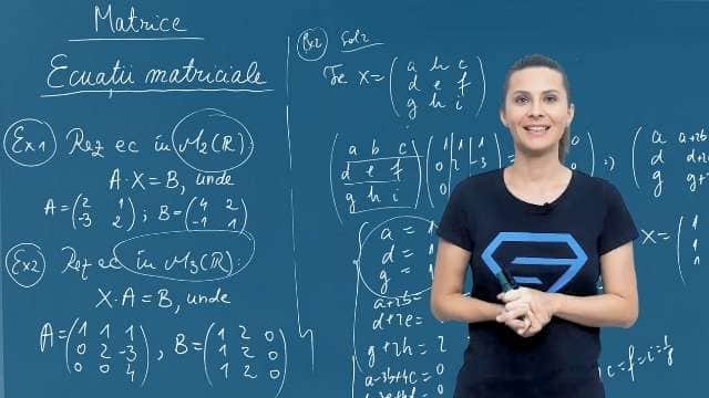 Ecuații matriciale - p2