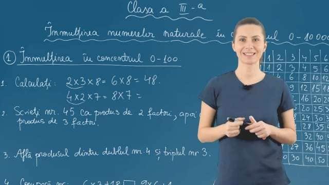 Înmulțirea în concentrul 0-100