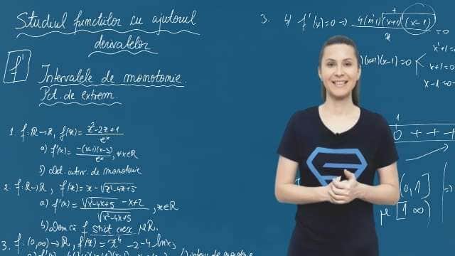 Intervalele de monotonie. Punctele de extrem