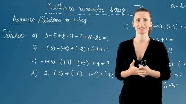 Adunarea / Scăderea numerelor întregi - Exerciții