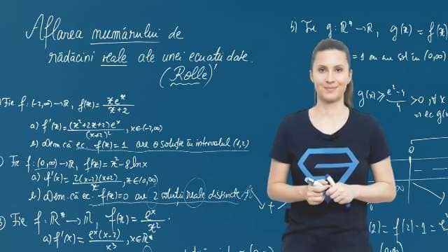 Aflarea numărului de rădăcini reale ale unei ecuații date (Rolle) - P2