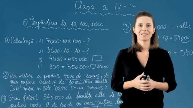 Împărțirea la 10,100,1000