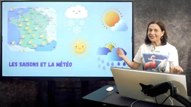 Les saisons et la météo. Le lexique de la météo. Comment parler du temps qu'il fait?
