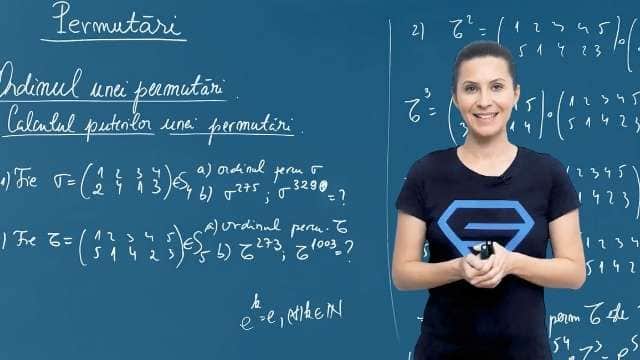 Ordinul unei permutări. Calculul puterilor unei permutări.