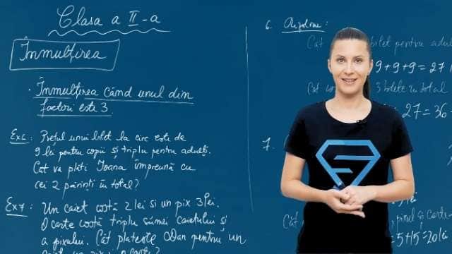 Înmulțirea când unul dintre factori este 3 - Probleme