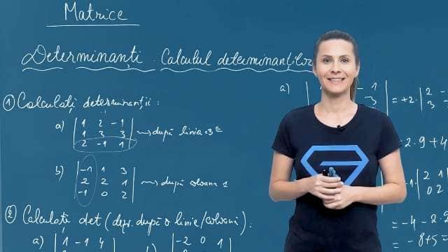 Determinanti de ordin 3 - Dezvoltarea după o linie sau o coloană