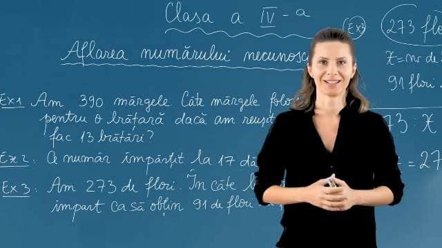 Aflarea numărului necunoscut