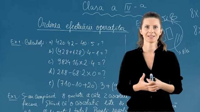 Ordinea efectuării operațiilor