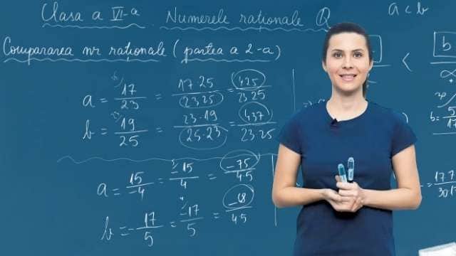 Compararea numerelor rationale - varianta 2