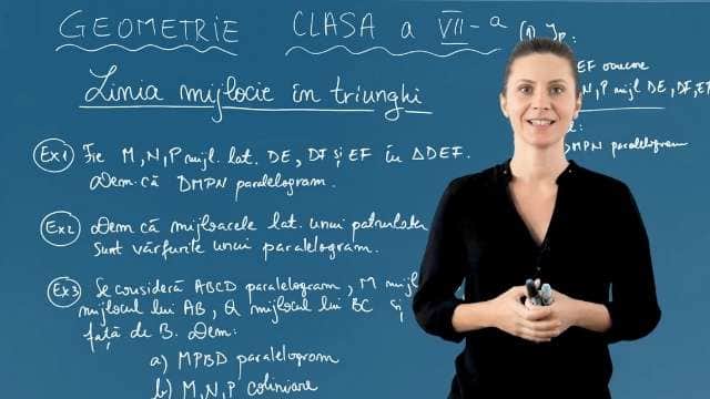 Linia mijlocie în triunghi - Partea 2
