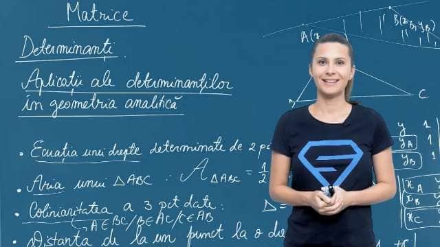 Aplicații ale determinanților în geometria analitica