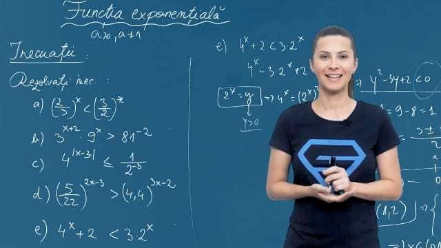 Funcția exponențială - Inecuații