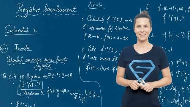 Funcții. Calculul inversei unei funcții bijective
