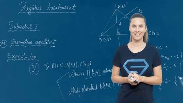 Geometrie analitică. Exerciții tip IV
