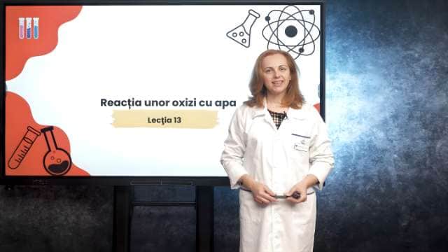 Reacția unor oxizi cu apa