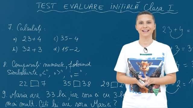 Test evaluare inițială