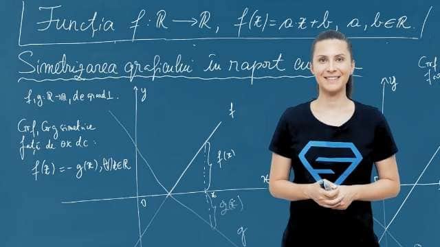 Simetrizarea graficului în raport cu axele
