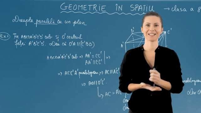 Dreapta paralelă cu planul - Partea 2