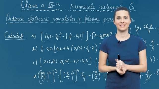 Ordinea efectuarii operatiilor si folosirea parantezelor - p2