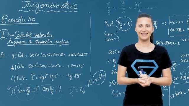 Calculul valorilor trigonometrice a diverselor unghiuri - P2
