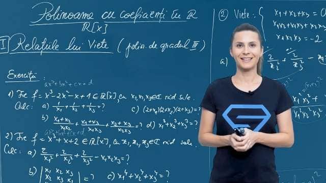 Relațiile lui Viete - Polinoame de gradul III