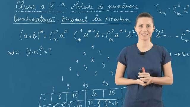 Combinatorică. Binomul lui Newton - Triunghiul lui Pascal - P4