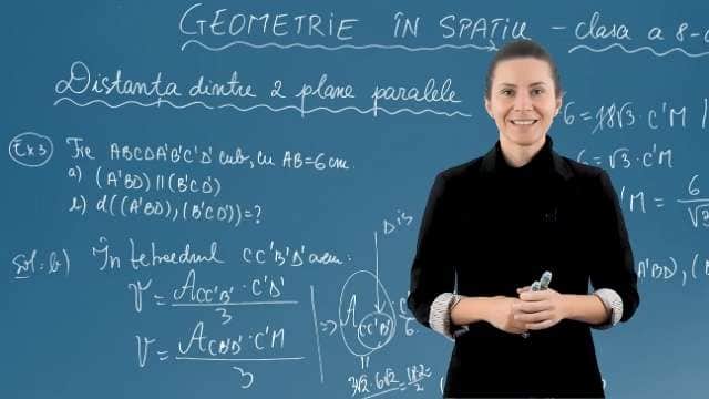 Distanța dintre două plane paralele - Partea 4