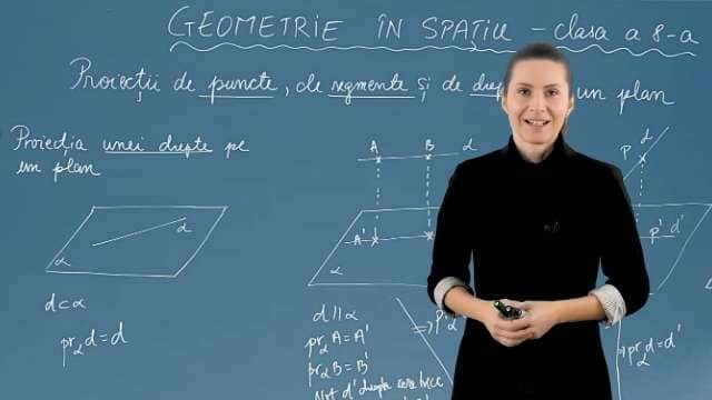 Proiecții de puncte, de segmente și de drepte pe un plan