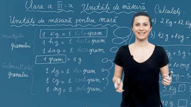 Unitati de masura pentru masă
