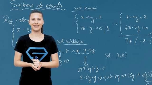 Sisteme de ecuații: metoda reducerii, metoda substituției