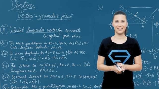 Calculul lungimilor vectorilor exprimați cu ajutorul geometriei plane