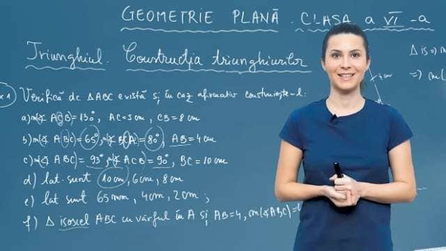 Triunghiul. Construcția Triunghiurilor